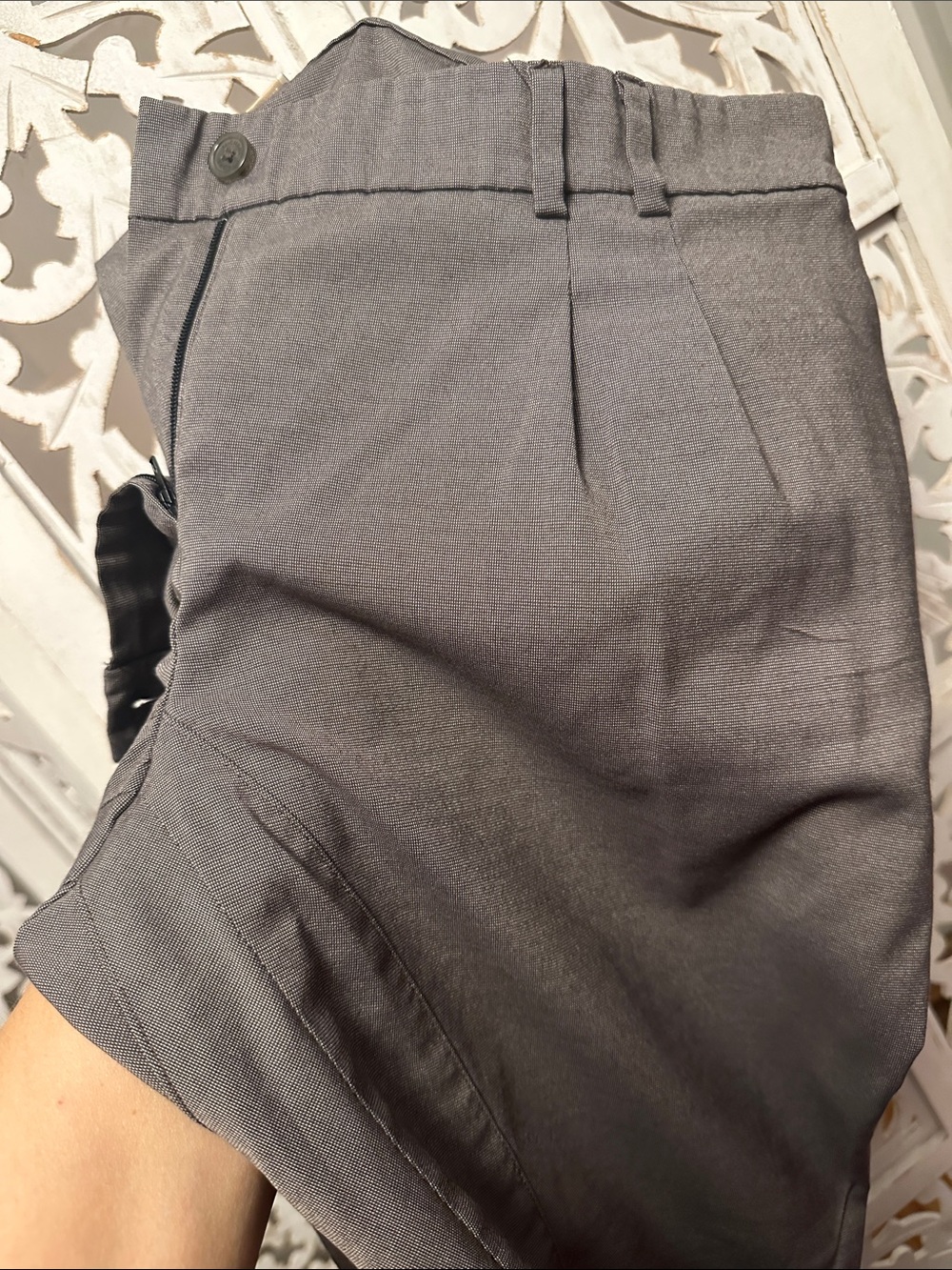 Michael Kors Gray Straight-Leg Trousers Size 8 Like New